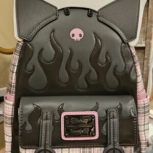 Loungefly Sanrio Kuromi Flames And Plaid